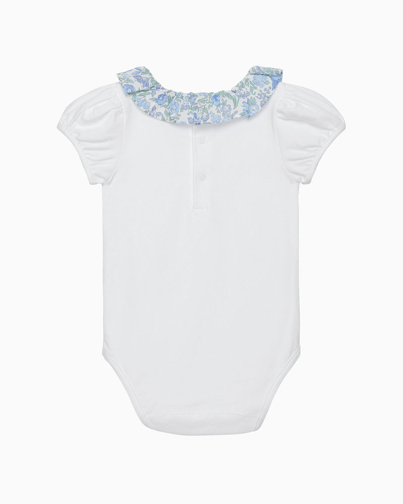 Baby Short-Sleeved Willow Bodysuit in Bluebell