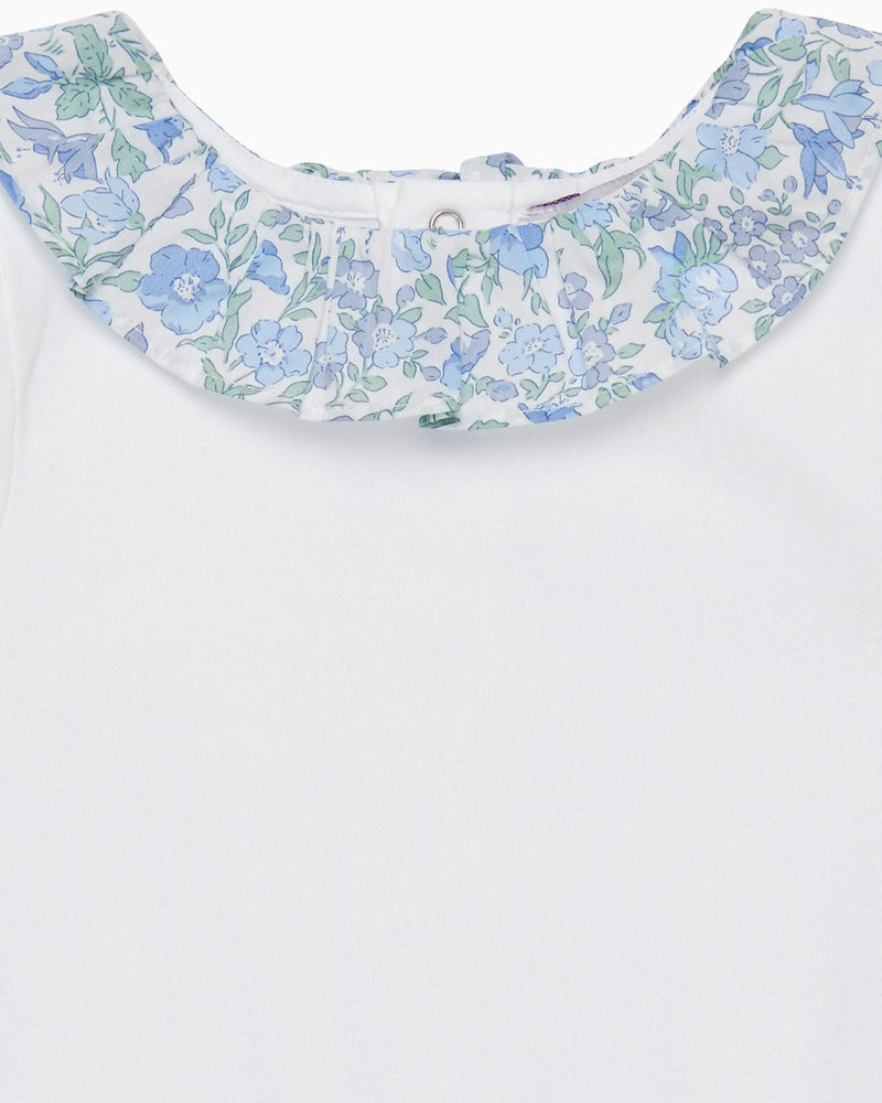 Baby Short-Sleeved Willow Bodysuit in Bluebell