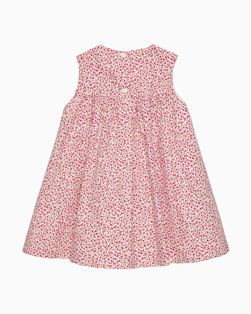 Baby Cherry Smocked Duck Dress