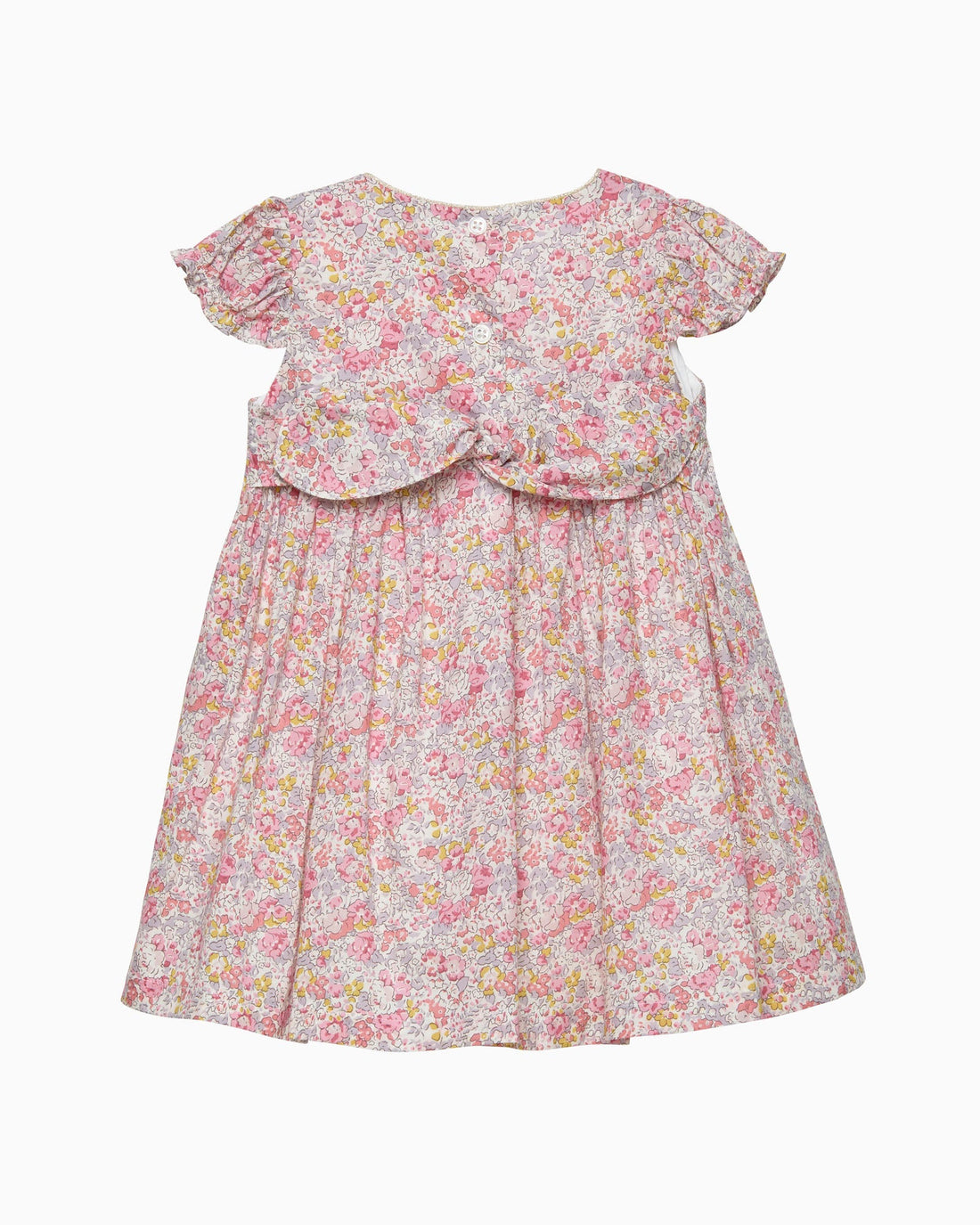 Lily Rose Gold Dress Baby Smocked Party Dress in Claire Aude