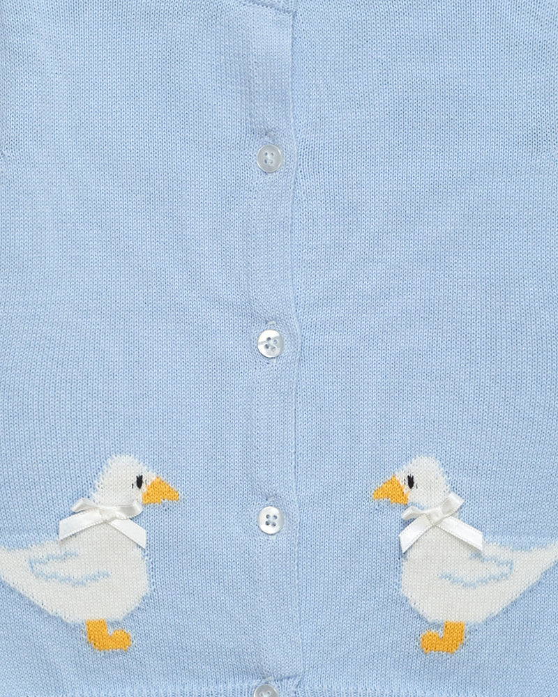 Confiture Cardigan Baby Duck Cardigan in Cornflower Blue