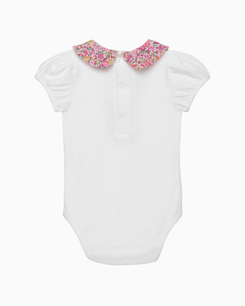 Lily Rose Body Baby Short Sleeved Pie Crust Collar Body in Emma & Georgina