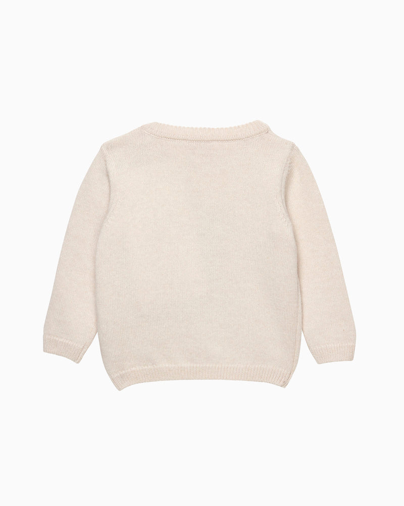 Confiture Jumper Baby Puppy Jumper in Winter White