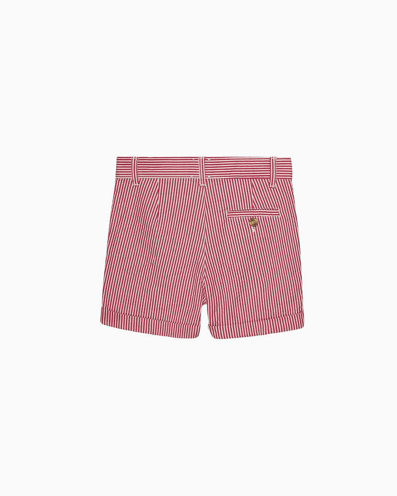 Chelsea Clothing Company Shorts Charlie Chino Shorts in Red Stripe