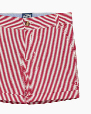 Chelsea Clothing Company Shorts Charlie Chino Shorts in Red Stripe