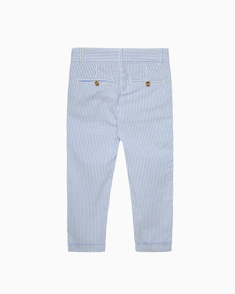 Chelsea Clothing Company Trousers Jacob Trousers in Pale Blue Stripe