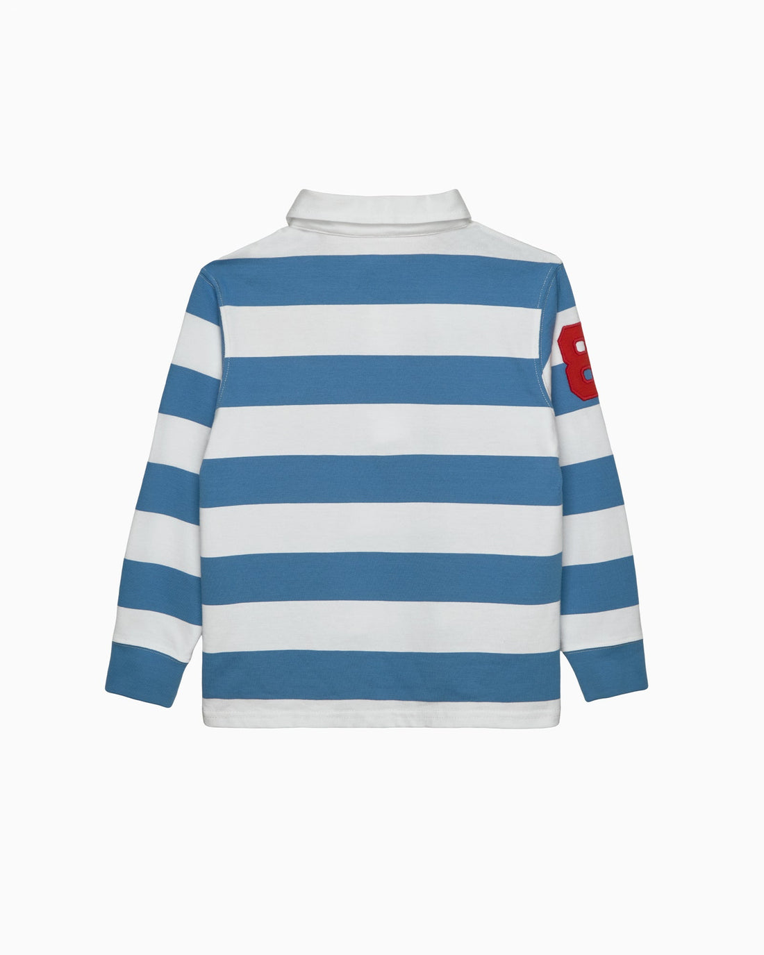 Chelsea Clothing Company Top Nicholas Rugby Shirt in Denim Blue/White