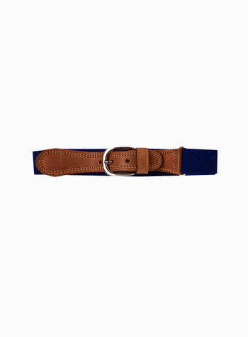 Elasticated Belt in Navy