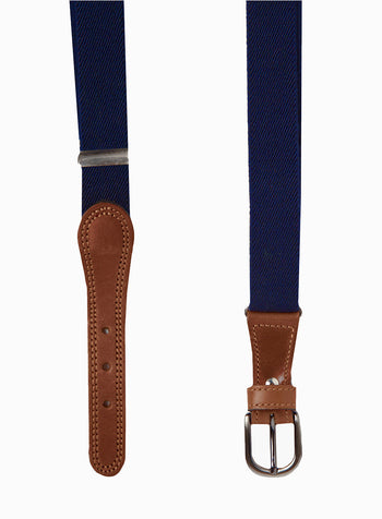 Elasticated Belt in Navy