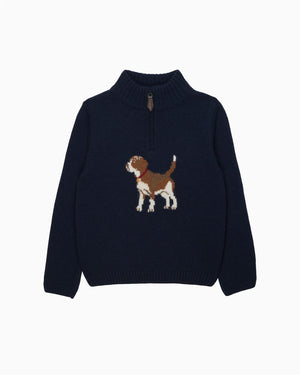 Chelsea Clothing Company sweater Benji Beagle Half-Zip sweater