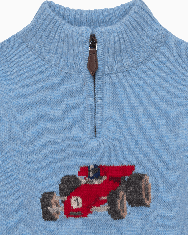 Chelsea Clothing Company Jumper Charles Car Half Zip Jumper