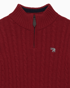 Chelsea Clothing Company Jumper Christopher Half Zip Jumper
