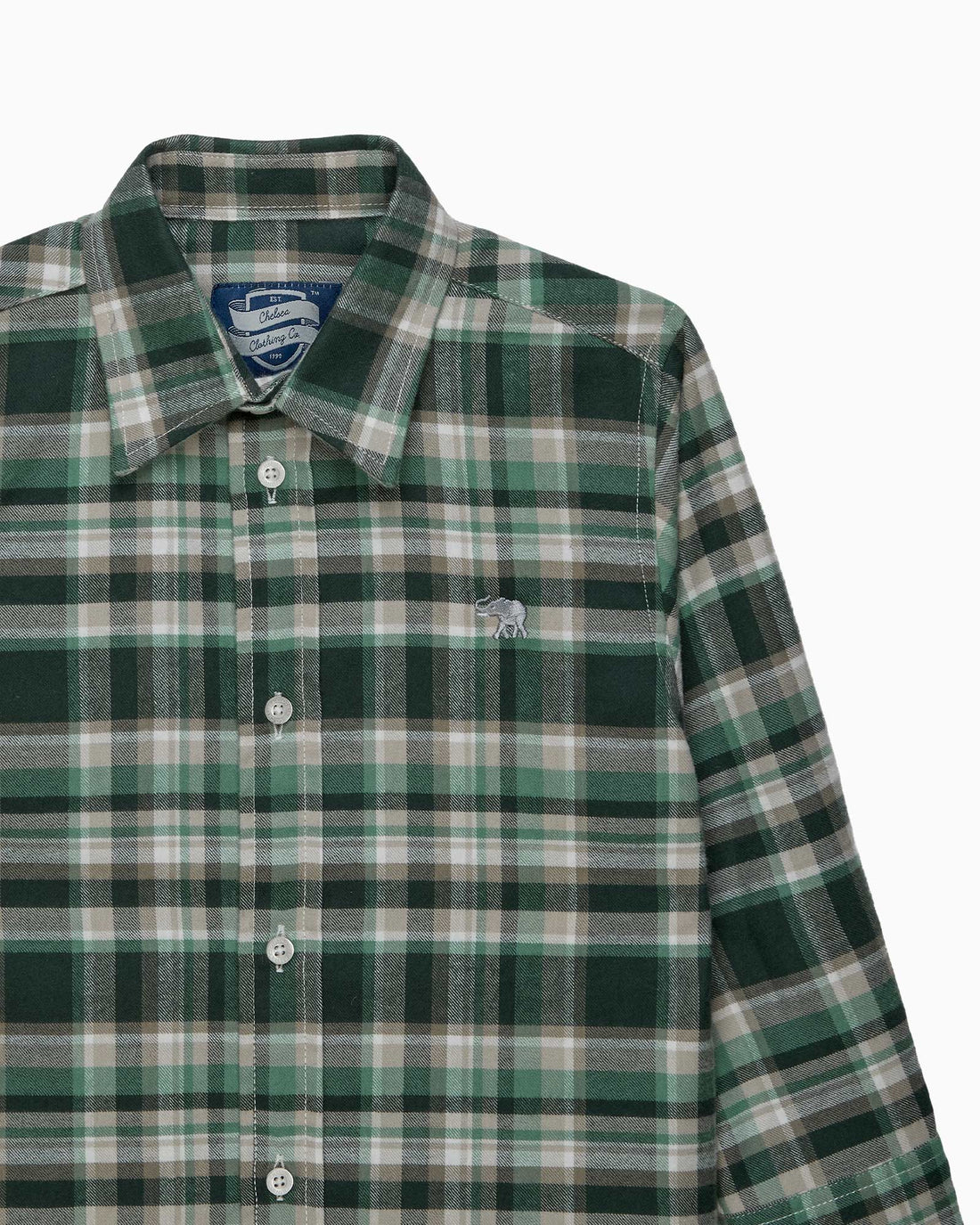 Chelsea Clothing Company Shirt Oliver Shirt in Green Check