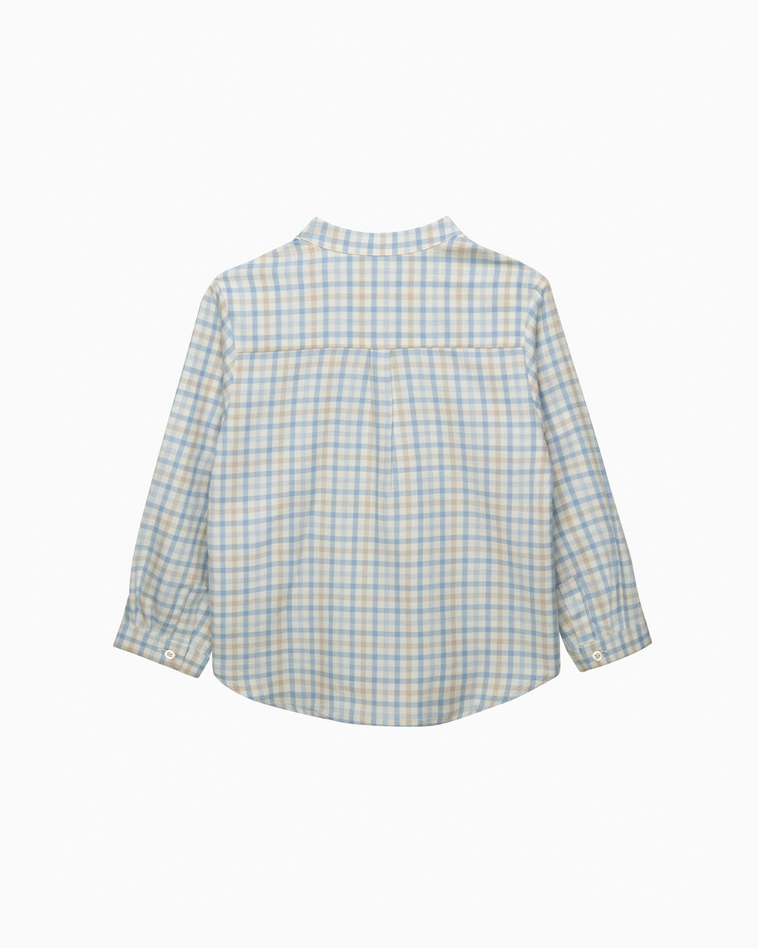 Chelsea Clothing Company Shirt Oscar Shirt in Pale Blue/Oatmeal Check