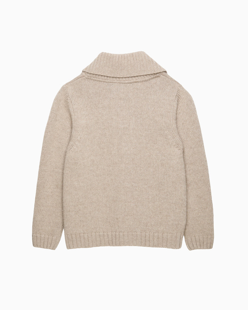 Stanley Shawl Cardigan in Oatmeal