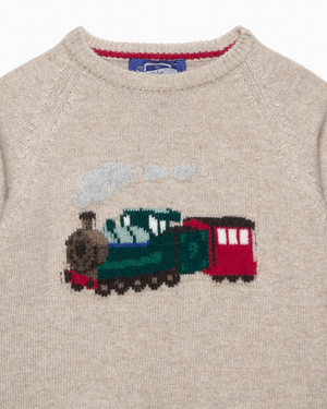 Steam Train Jumper in Oatmeal