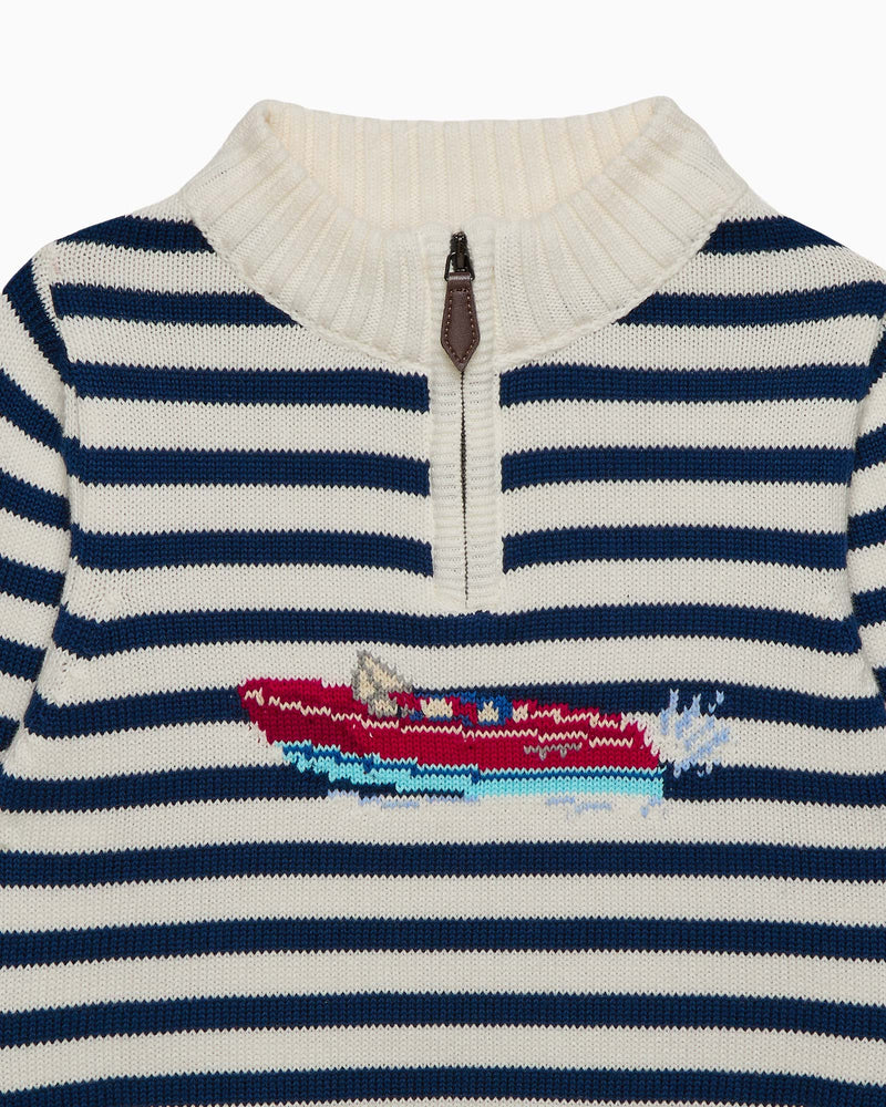 Speed Boat Half Zip Sweater