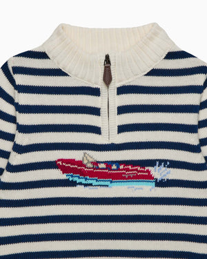 Speed Boat Half Zip Sweater