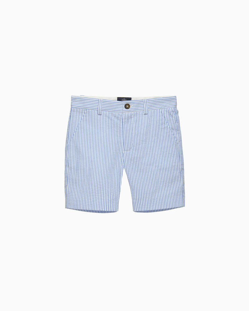 Theo Tailored Shorts in Blue Stripe