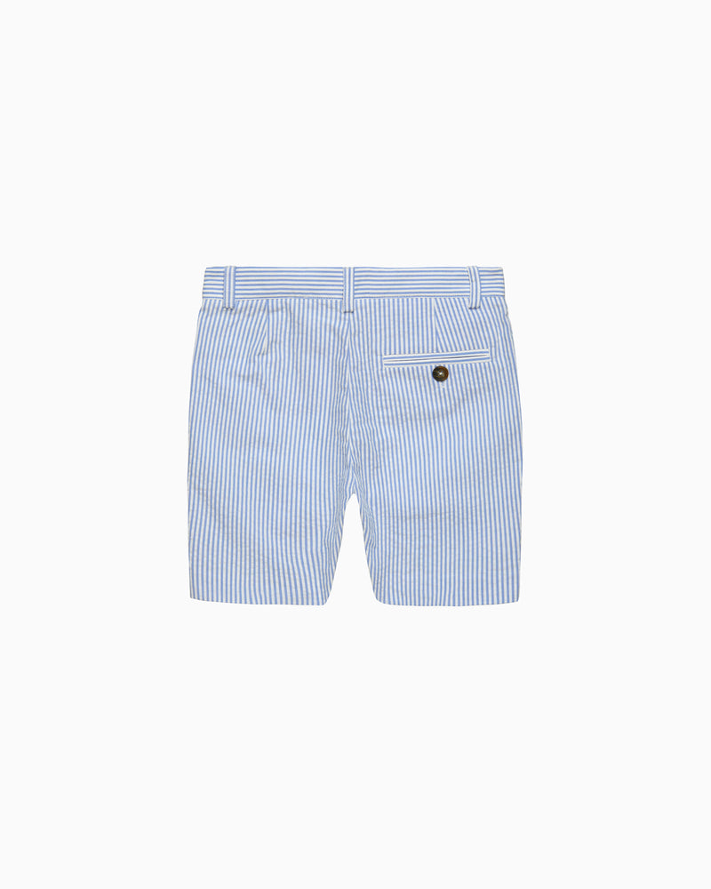 Theo Tailored Shorts in Blue Stripe
