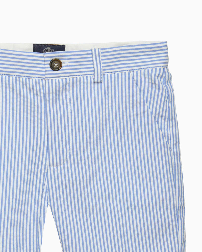 Theo Tailored Shorts in Blue Stripe