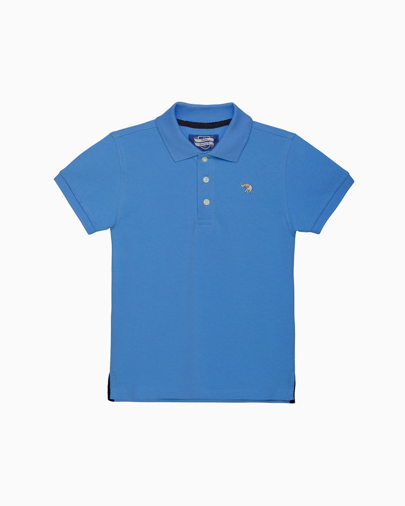 Harry Piqué Polo in Sky Blue