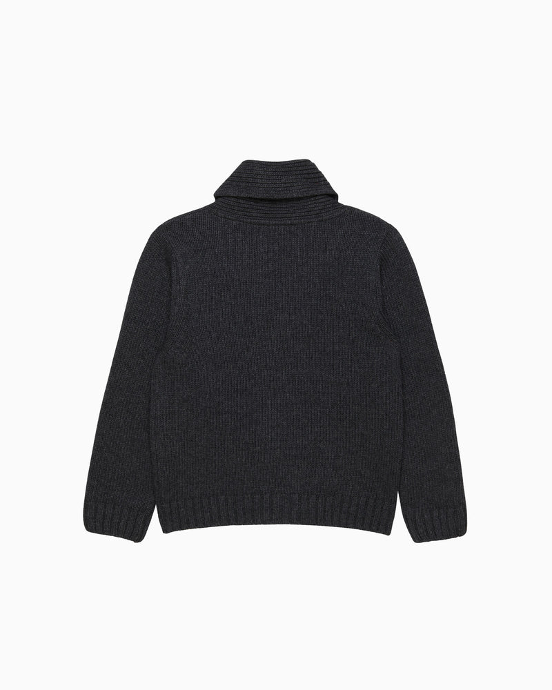 Chelsea Clothing Company Cardigan Stanley Shawl Collar Cardigan in Charcoal