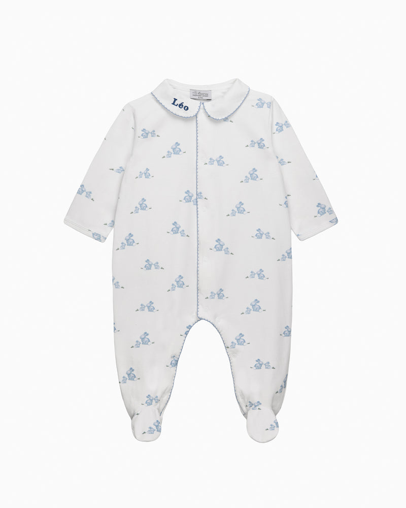 Baby Bunny Onesie in Pale Blue