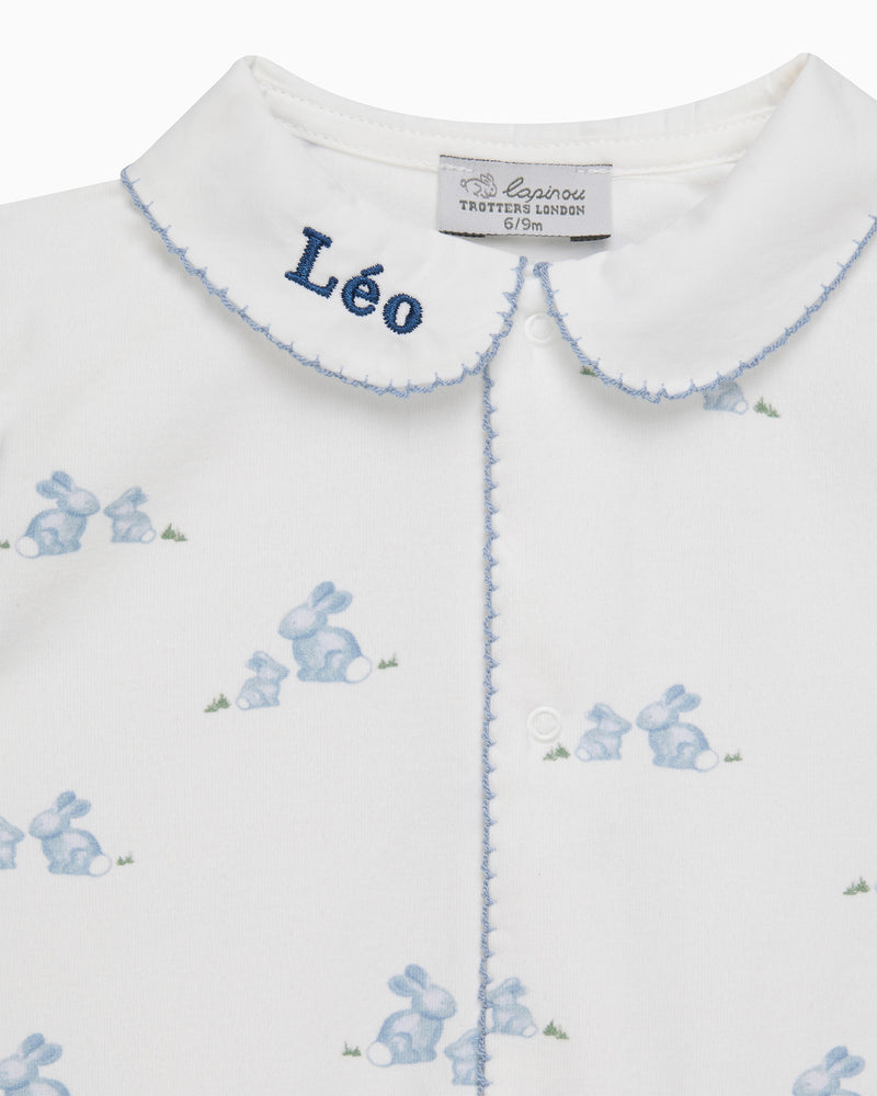 Baby Bunny Onesie in Pale Blue