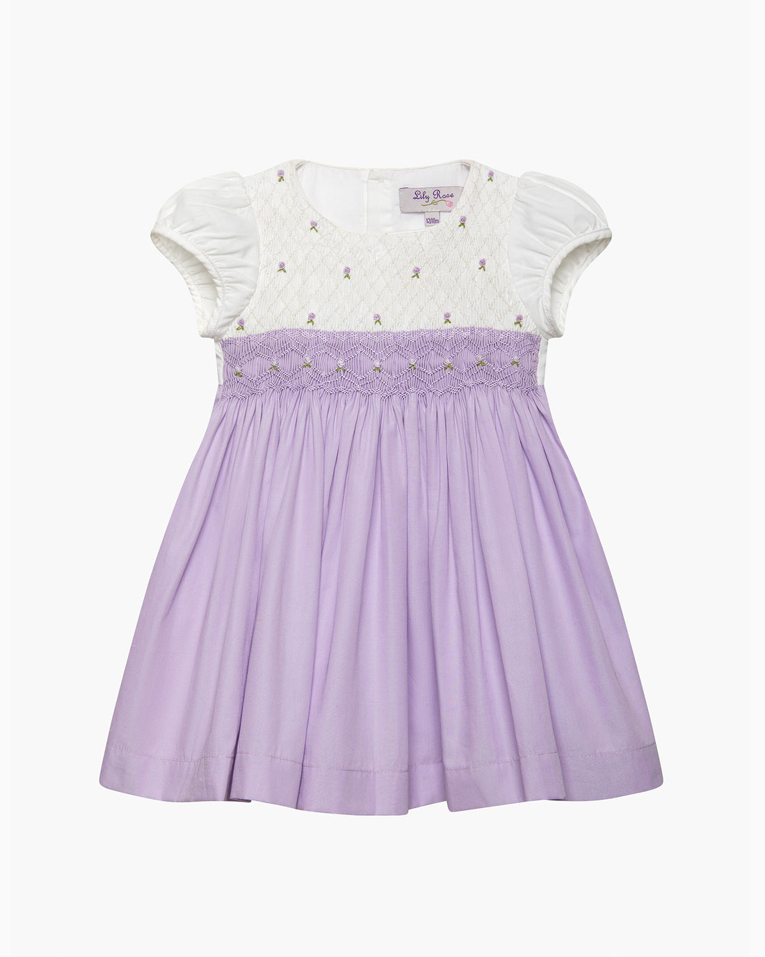 baby girl smocked dress Bishop Toddler to Dresses Blue Heirloom Pink ecru, 3 / Pink Ethically produced in India Baby Rose Hand Smocked Dress
