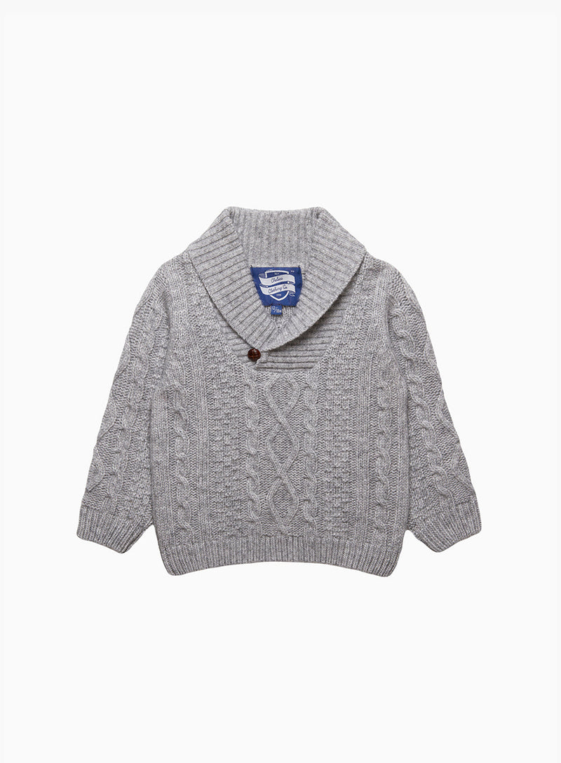 Baby Finn Shawl Collar Sweater