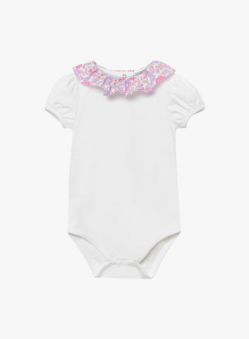 Little Short Sleeved Willow Bodysuit in Lilac Betsy