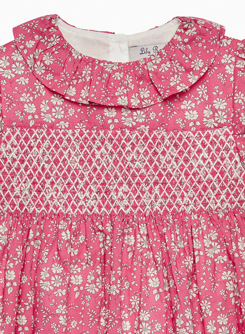 Baby Capel Floral Smocked Party Dress