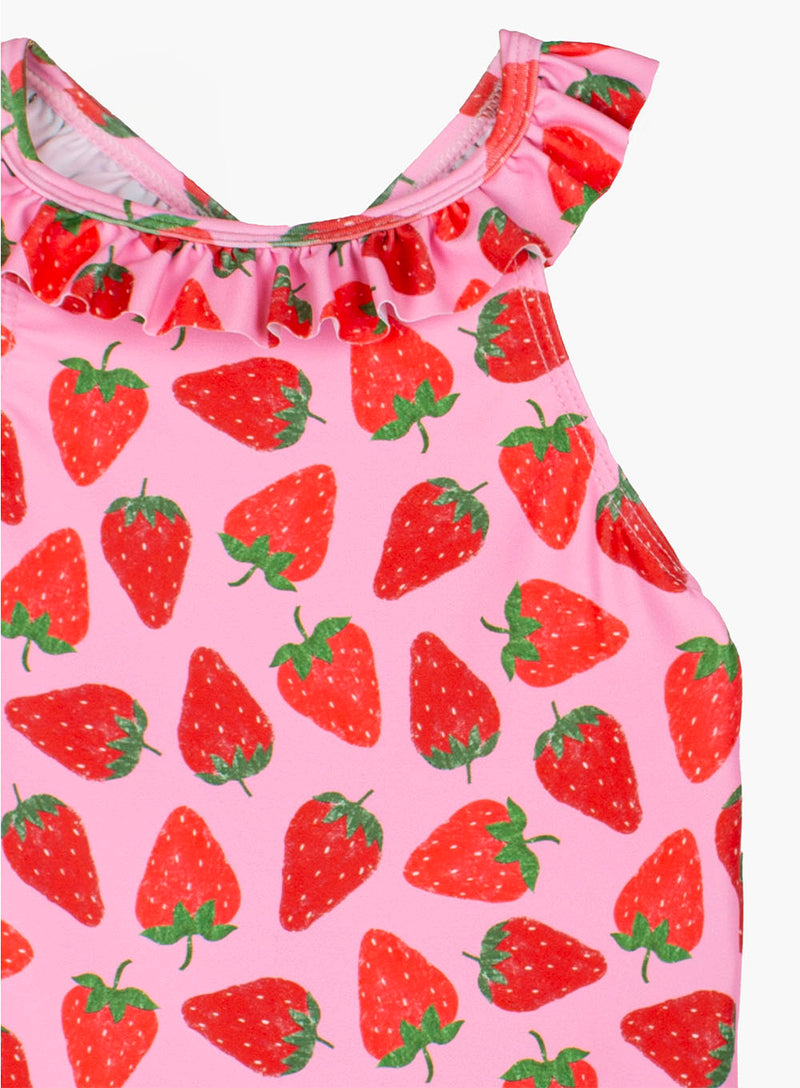 Baby Frill Swimsuit in Strawberry