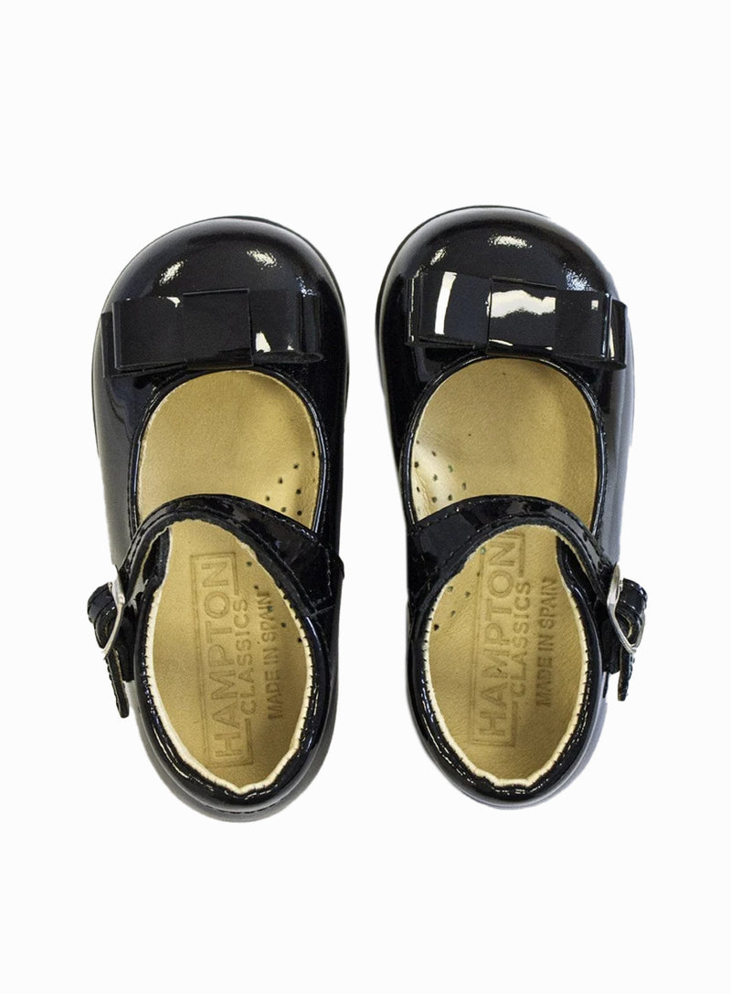 My First Hampton Classics Josephine First Walkers in Black Patent
