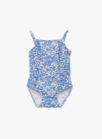 Little Frill Swimsuit in Blue Betsy