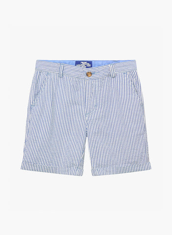Charlie Chino Shorts in Blue Stripe