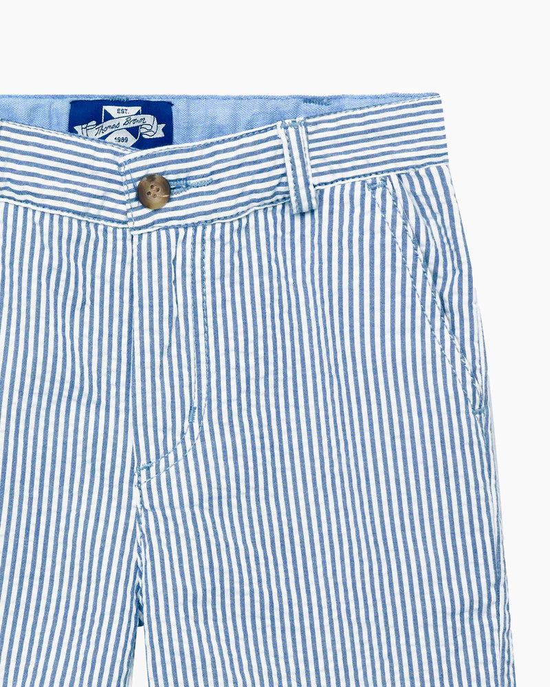 Charlie Chino Shorts in Blue Stripe
