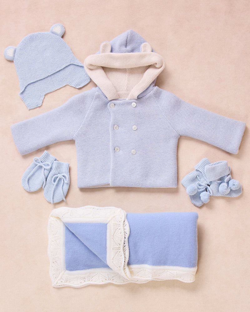 Blue Teddy Coat Gift Set