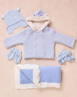 Blue Teddy Coat Gift Set