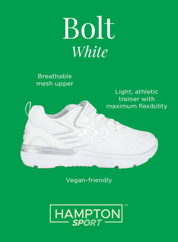 Hampton Sport Bolt Sneakers in White