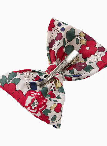 Bow Hair Clip in Red Betsy