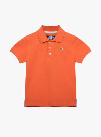 Harry Piqué Polo in Orange