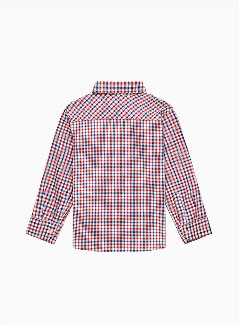 Oliver Shirt in Red/Blue Gingham