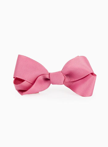 Large Bow Hair Clip in Dusky Pink
