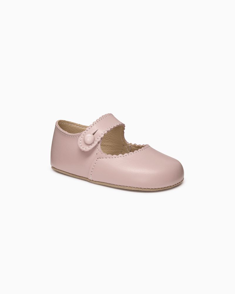 Early Days Emma Leather Pre-Walkers in Rose