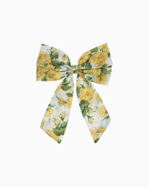 Lily Rose Clip Extra Large Bow Hair Clip in Yellow Carline