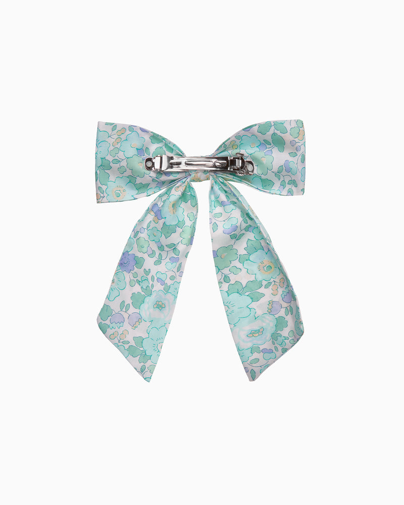 Extra Large Bow Hair Clip in Peppermint Betsy