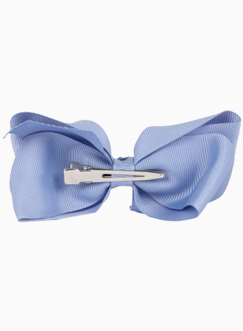 Extra Large Bow Hair Clip in French Blue