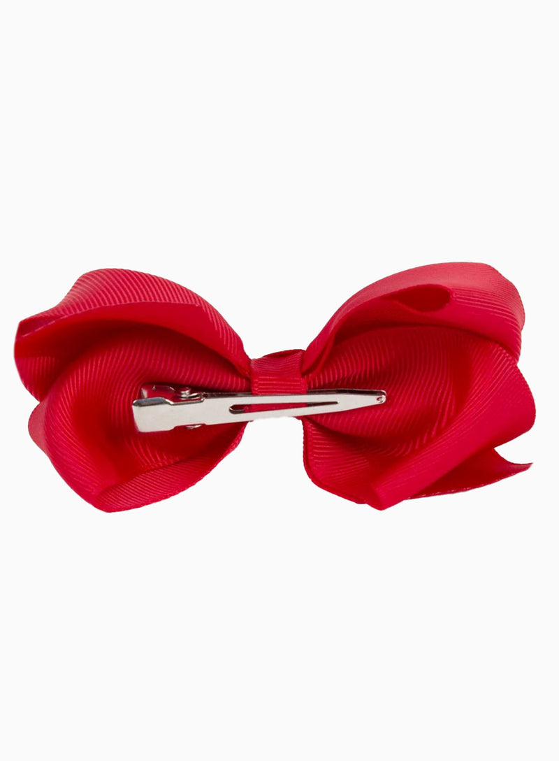 Extra Large Bow Hair Clip in Ruby